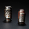 Mokume-gane chaki(tea caddy)